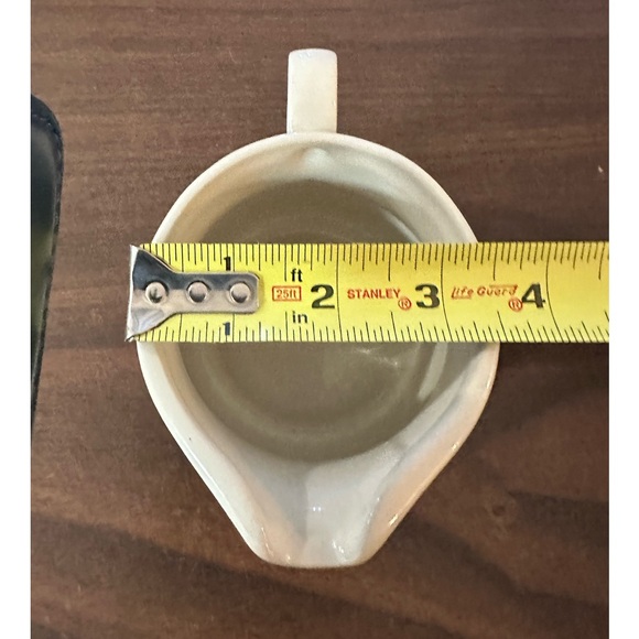 VTG ESTATE Creamer Blue Ceramic Gravy Boat with Saucer - Picture 5 of 10